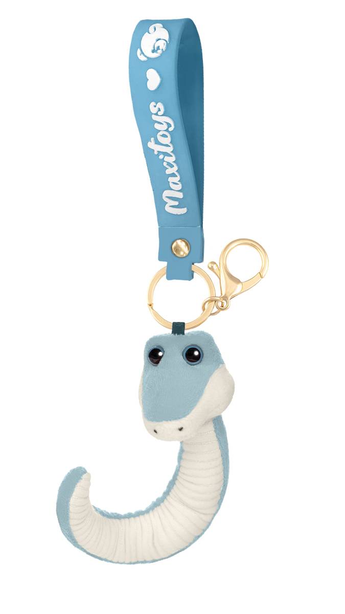 Мягкая Игрушка MAXITOYS, Змей Снейк Голубой, 12см