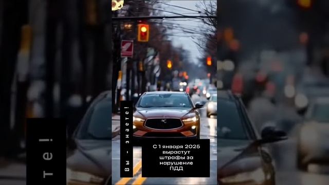 С 1 января 2025 вырастут штрафы за нарушение ПДД