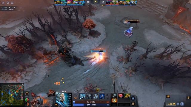 НАС НЕ ДОГОНЯТ В ИГРЕ DOTA 2 ИГРАЯ ЗА ZEUS УБЕГАЮ ОТ LESHRAC