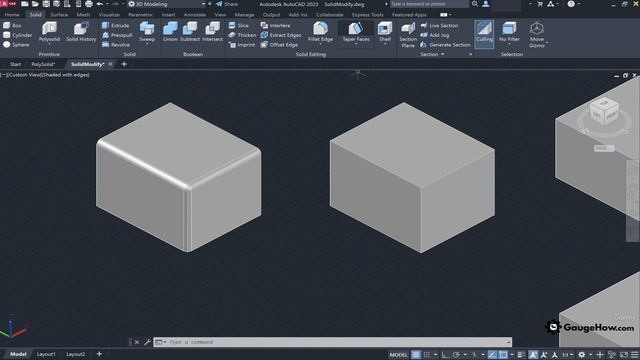 37 - PolySolid and other solid model editing tools