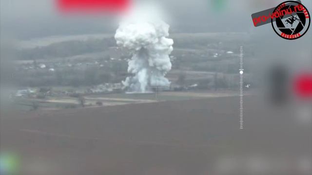 Первое видео применения ОФЗАБ-1500 по цели на Купянском направлении