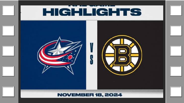 NHL Highlights  Коламбус Блю Джекетс vs. Бостон Брюинз - November 18, 2024