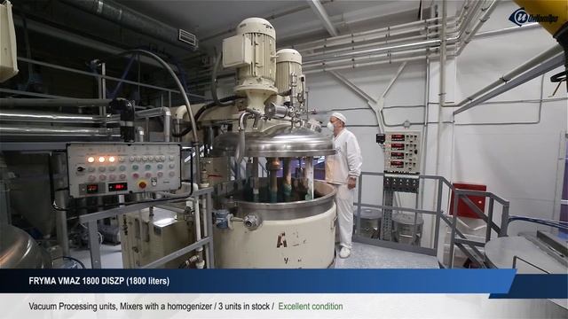 FRYMA VMAZ 1800 DISZP (1800 liters) Vacuum Processing units, Mixers with a homogenizer