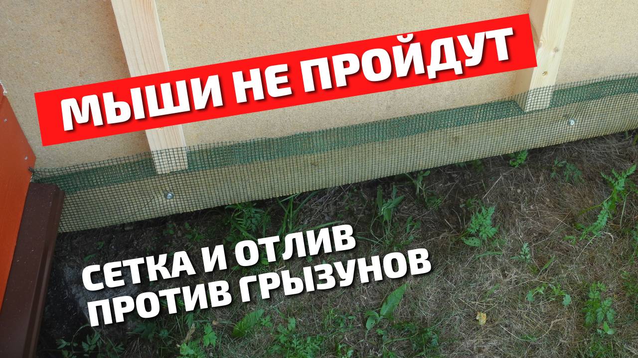 Мыши не пройдут! Сетка на вентзазор. Обрешетка. Тонкопиленная доска на фасад. Видео 01.07.2021.