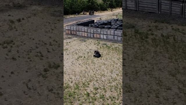 управляемый робот-пулемётчик
