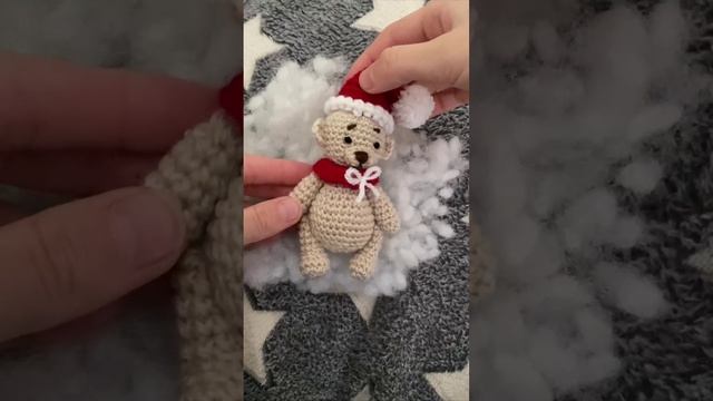 ✨Новогодний Медвежонок Вязанная Игрушка✨