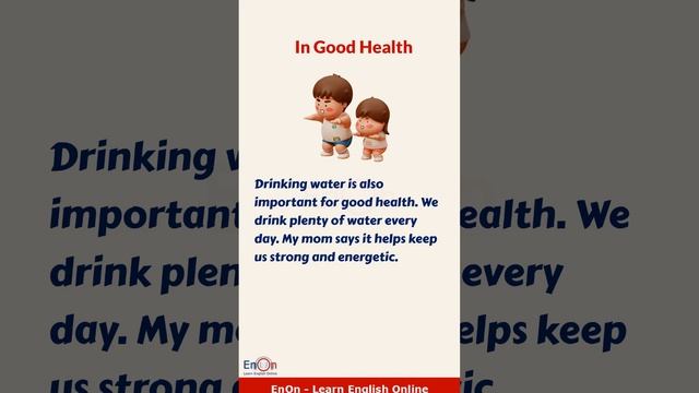 Learn English through short story In good health   #shorts   EnOn - Learn English Online