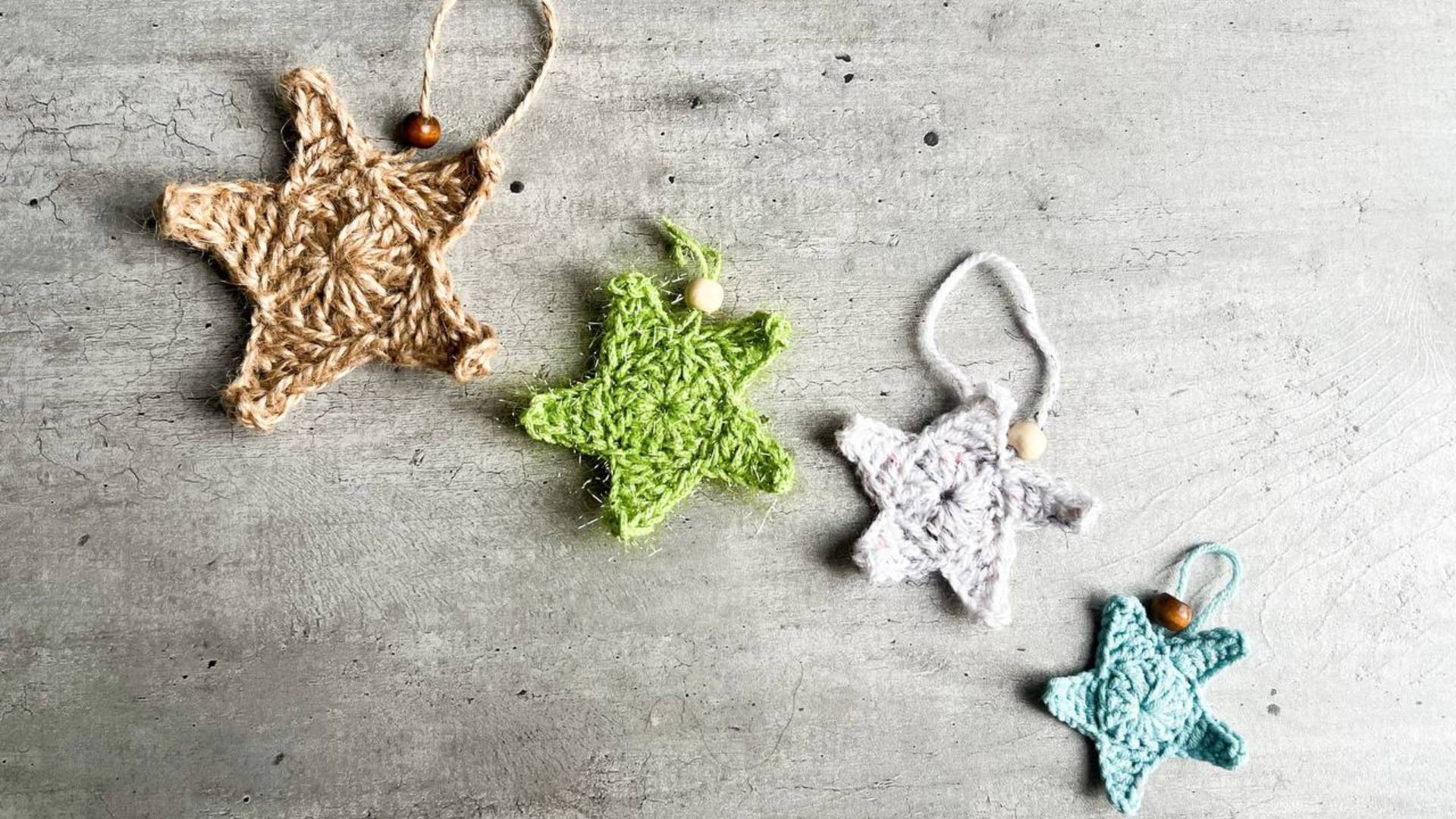 Плоская звезда крючком