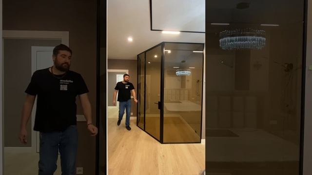 Распашная дверь с доводчиками. Modello Design