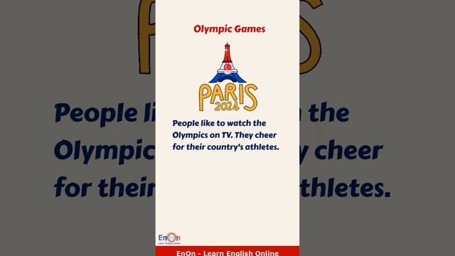 Learn English through short story ⭐ Olympic Games ⭐#shorts