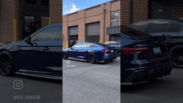 Audi rs5 b9,5 blue carbon exhaust sound