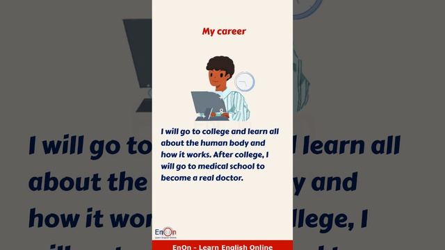 Learn English through short story ⭐ Subtitle ⭐ My career ⭐#shorts