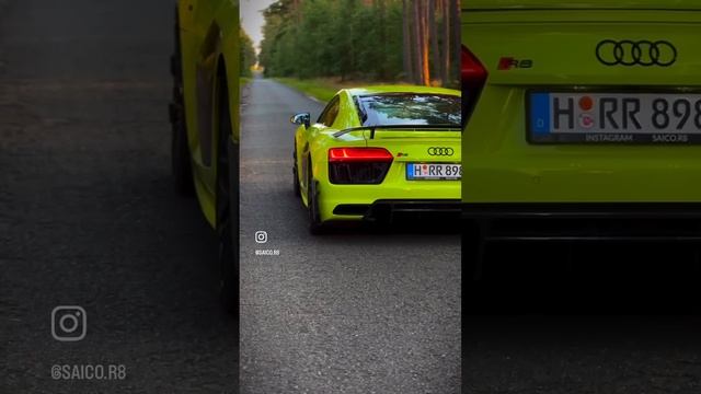 Audi R8 Crazy Lime Color !!!