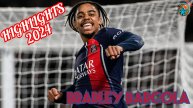 Bradley Barcola. Highlights, goals, assists, skills. 2024