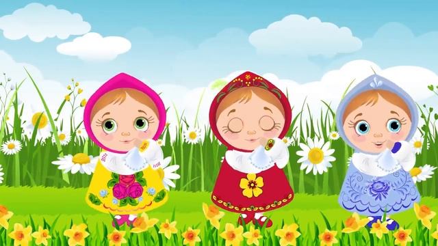 Русские МАТРЁШКИ, мульт-песенка, видео для детей - Russian doll song for kids. Наше всё!.mp4