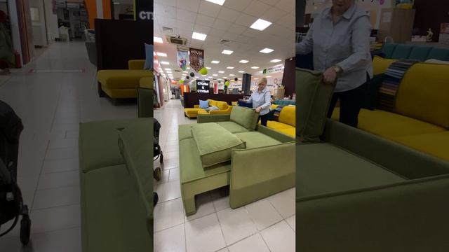 Диван Бостон в оливковом цвете