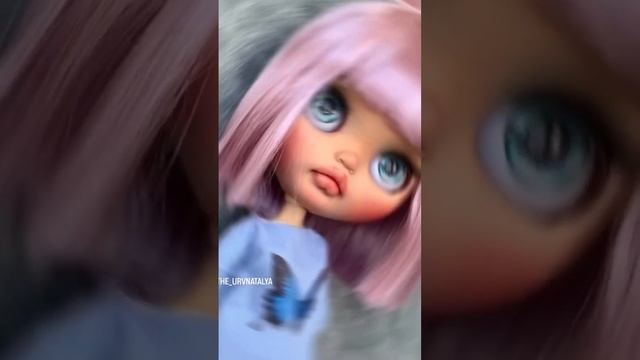 Кукла Блайз кастом до и после преображения Blythe doll