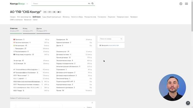 Проверка арбитражных дел компании