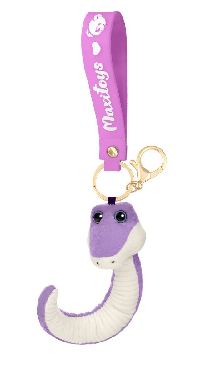 Мягкая Игрушка MAXITOYS, Змей Снейк Фиолетовый, 12см