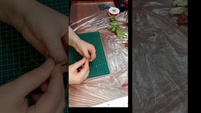 венок на голову из роз (фаомиран)