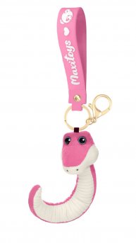 Мягкая Игрушка MAXITOYS, Змей Снейк Розовый, 12см