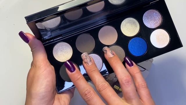 Самая первая палетка десятка от Пэт Макграт Swatches&Viewers MakeUp