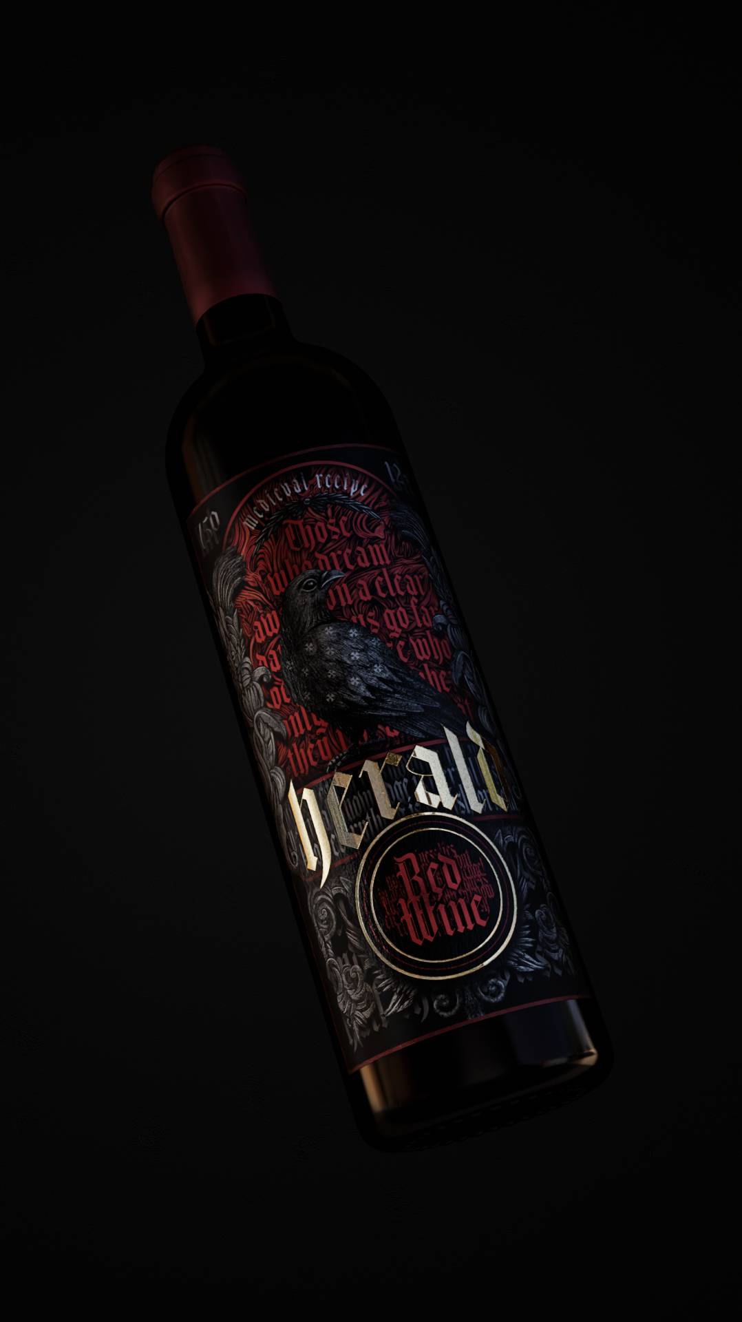 Вино  | 3D Product design and animation in blender #3danimation #blender #wine