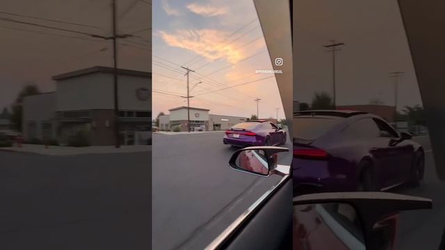 Audi RS7 C8 purple exhaust sound