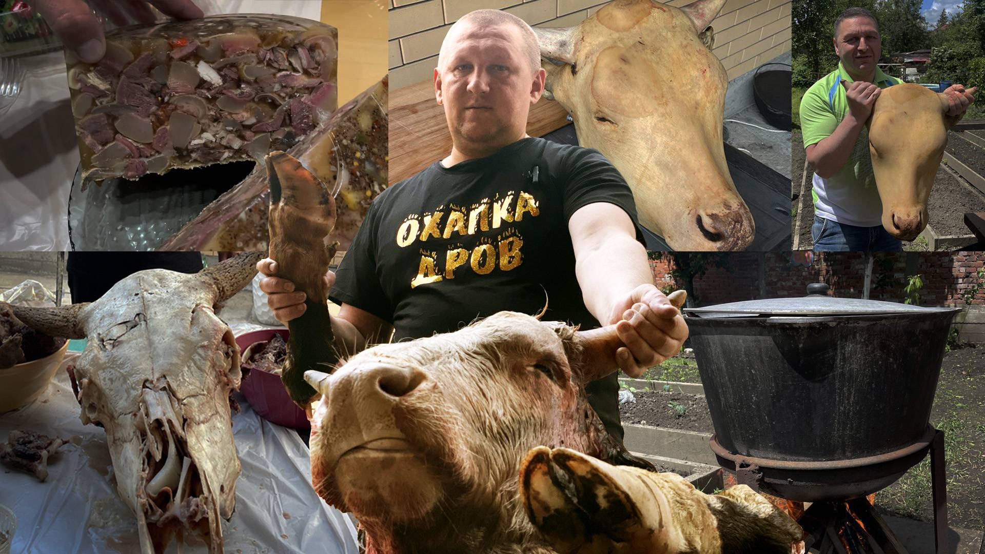 Взял быка за рога, холодец 30 кг за 1000 рублей #охапкадров #рецепты