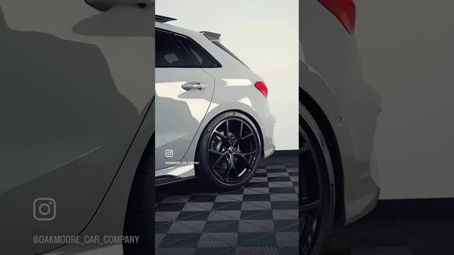 New Audi RS3 hot hatch in gray color