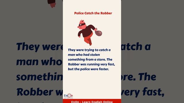 Learn English through short story ⭐ Police Catch the Robber ⭐#shorts