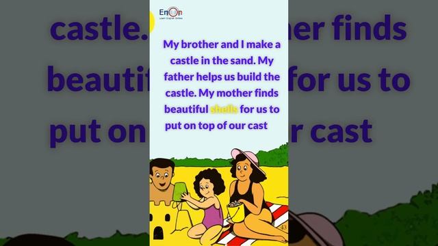 A Day at the Beach ⭐ Learn English through very short story ⭐#shorts story