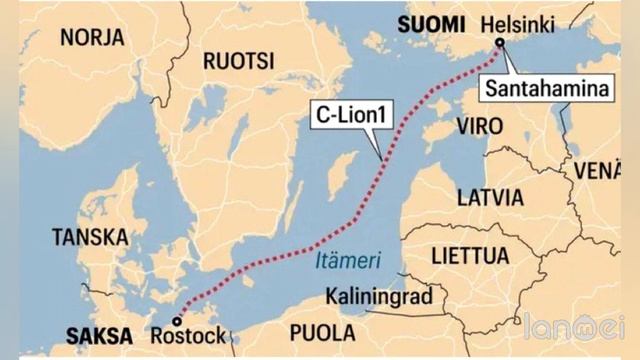 🇩🇪🇫🇮🇸🇪🇱🇹Между Швецией и Литвой, Германией и Финляндией внезапно оборвались подводные🔽🔽🔽