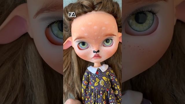 Необычная Кукла блайз ooak doll blythe custom. Кукла олень Барби Лол