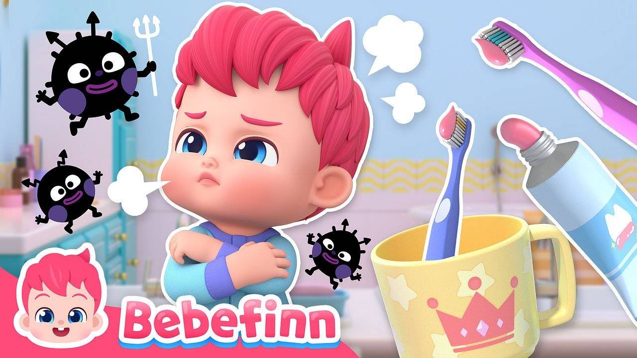 🦷✨Чистить зубы! Детские стишки и песенки Bebefinn.