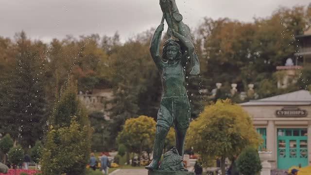 Парк "Цветник" в Пятигорске осенью. Парк Бернардацци в Пятигорске.