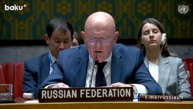 Постпред Василий Небензя на заседании СБ ООН по Украине