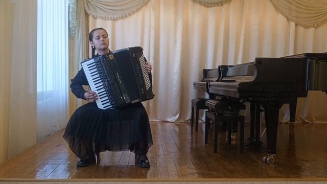 Сархантеева Дарья
И. Бах Инвенция до минор
А. Холминов Песня из сюиты для баяна