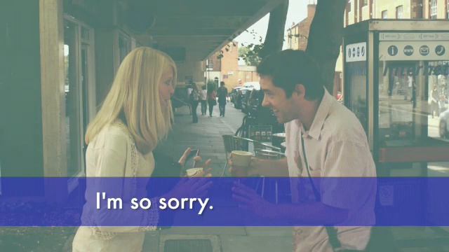 Meeting in the street. Apologizing phrases.