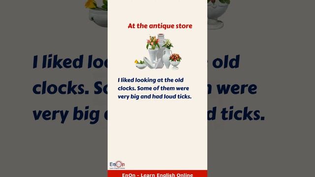 Learn English through short story ⭐ Subtitle ⭐ At the Antique Shop ⭐#shorts