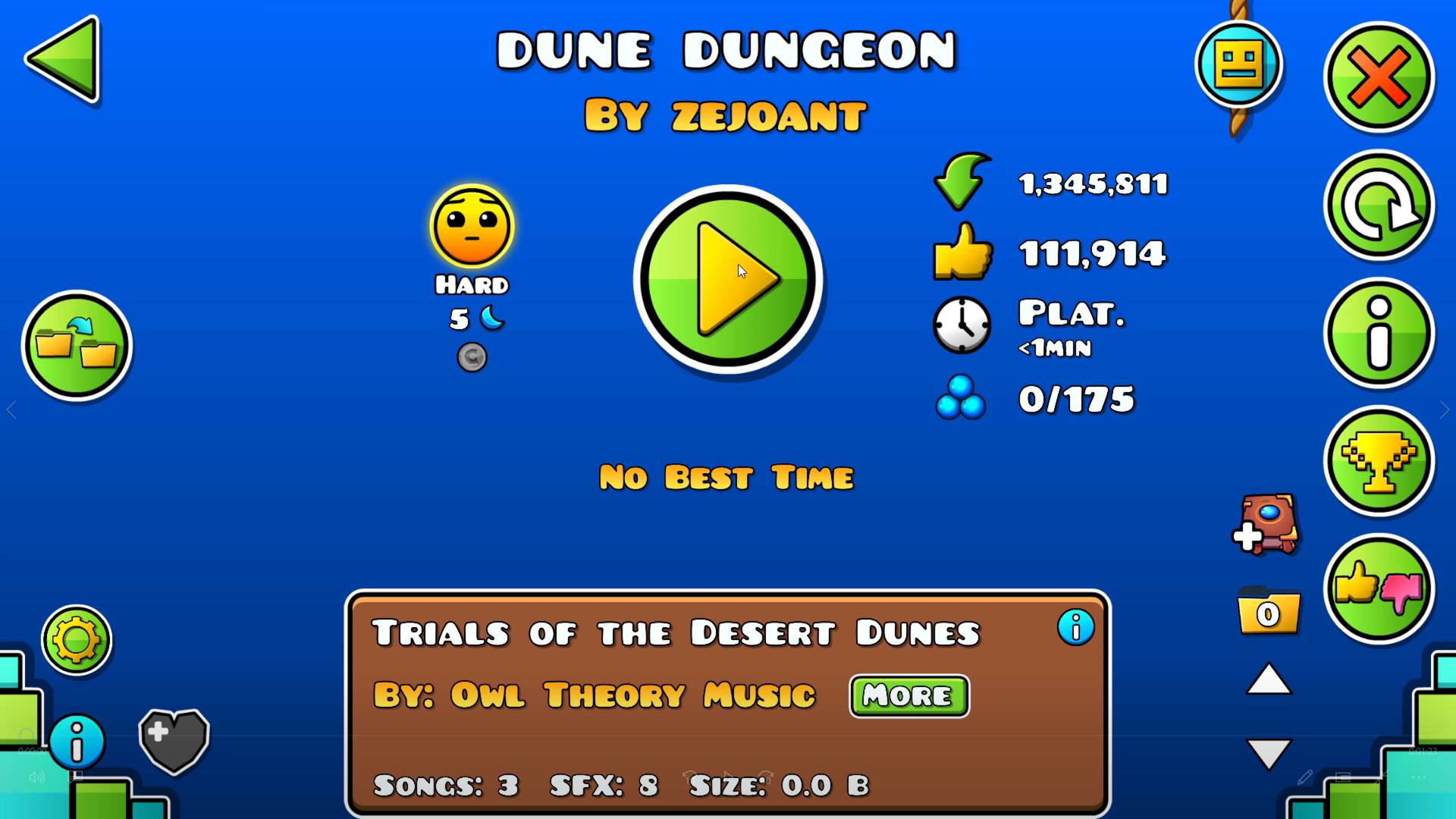 Dune Dungeon - 100% by Zejoant + All coins | Geometry Dash 2.2