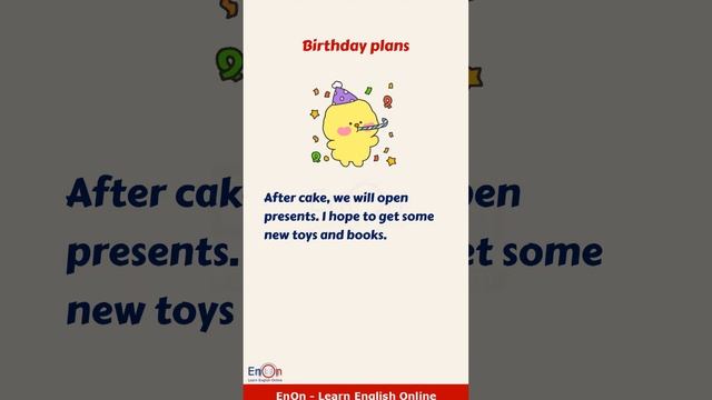 Learn English through short story ⭐ Birthday Plans ⭐#shorts