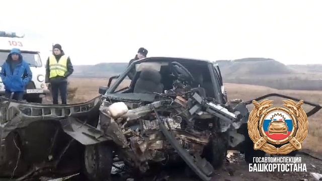 Смертельное ДТП в Башкирии: 1 погибший, 7 пострадавших