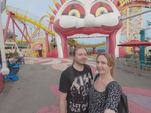 Hong Kong - Ocean Park - Hair Raiser Roller Coaster