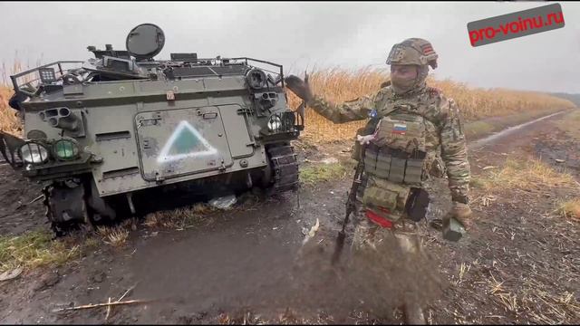 Успешная огневая засада морпехов Севастопольской бригады на британский бронетранспортёр FV432 ВСУ в