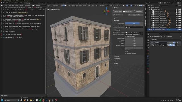 Auto Building Add-on Tutorial Blender