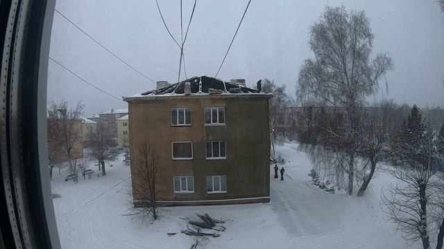 г.Полысаево.ОДНАЖДЫ в СНЕГОПАД и под НОВЫЙ ГОД!  20.12.2022 г.