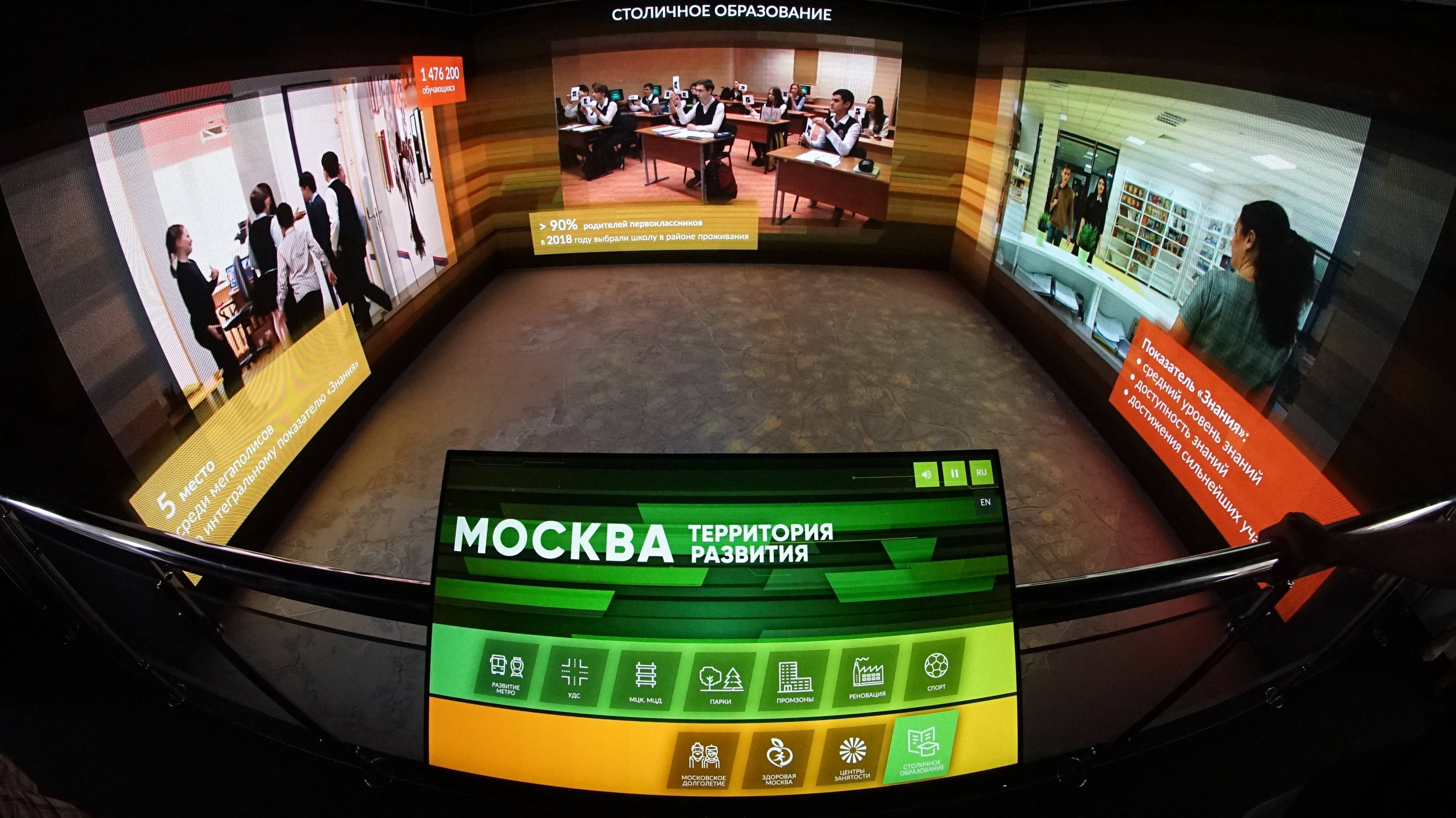 Интерактивный мобильный комплекс "Карта Москвы" на МУФ 2019