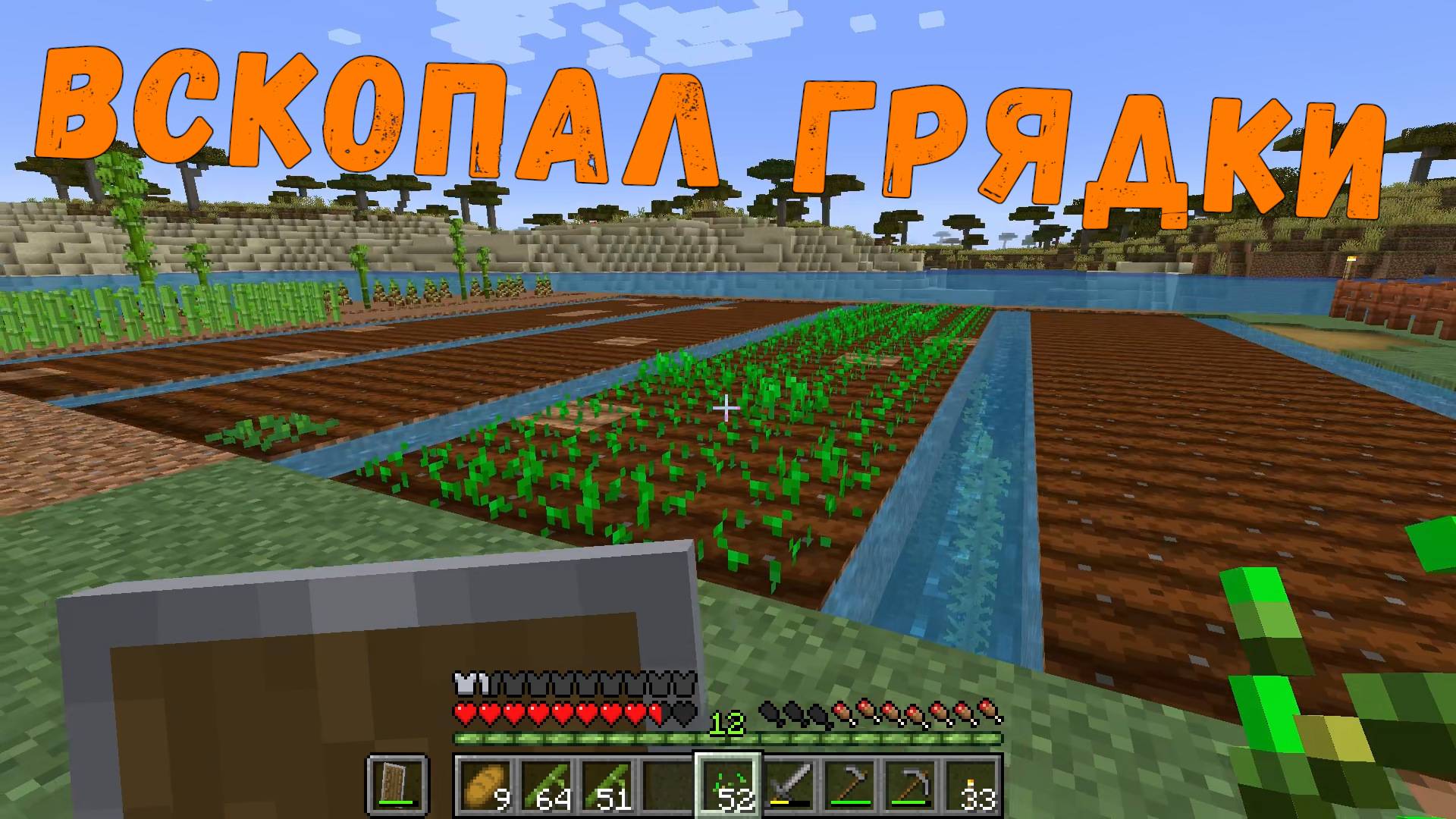 Вскопал грядки || Minecraft - 04