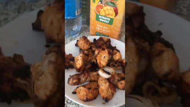 Приготовили шашлык из курицы на природе  #shortsvideo #food #birds #recipe #рецепты #рецепт #еда